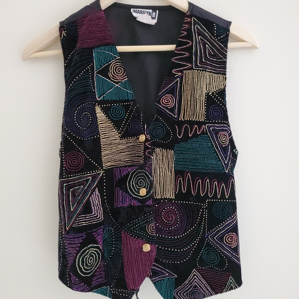 VTG Velvet Vest Small